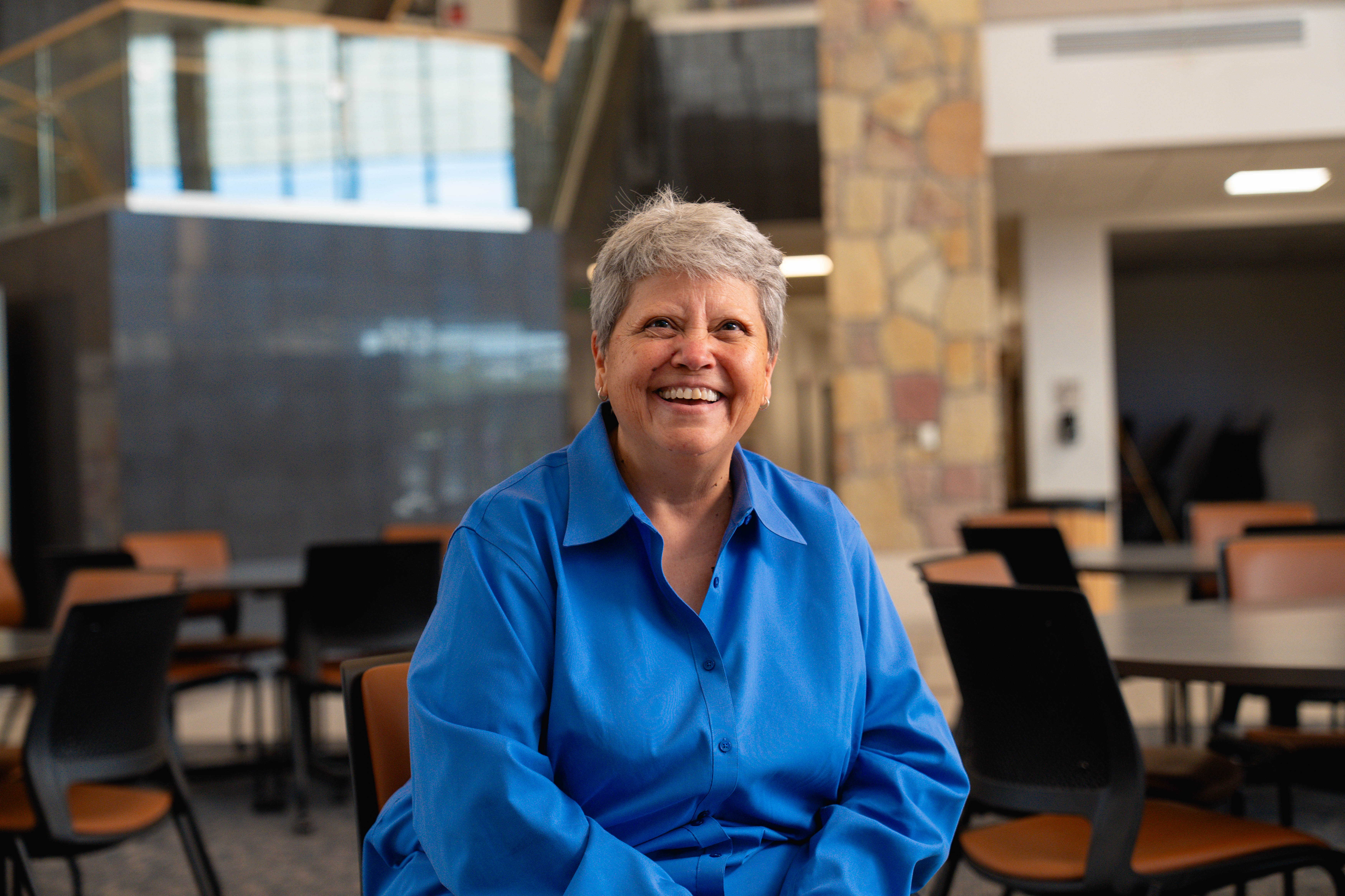 An image of Dr. Torres sitting down